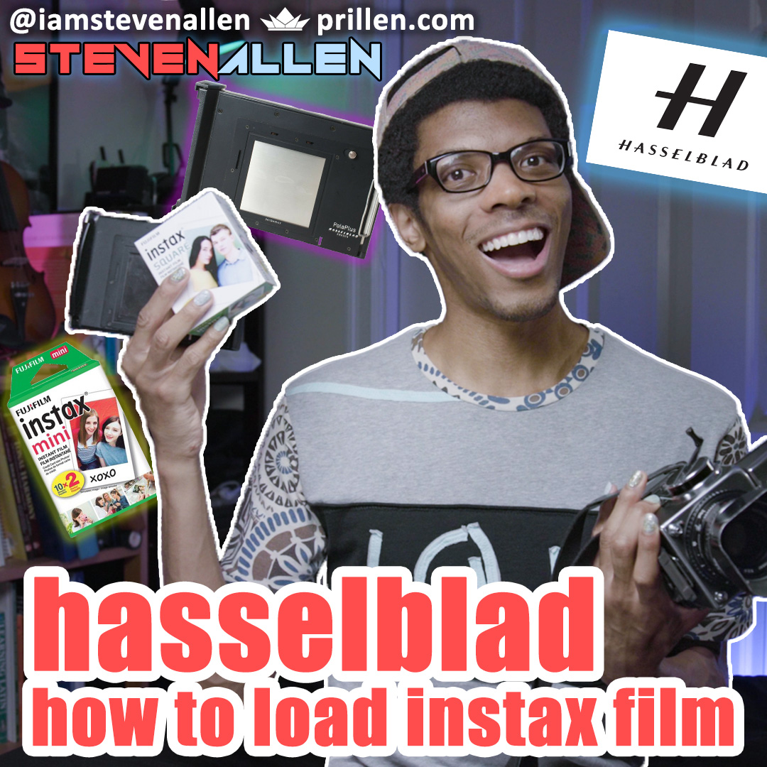 How To Load Instax Film into Hasselblad 500CM