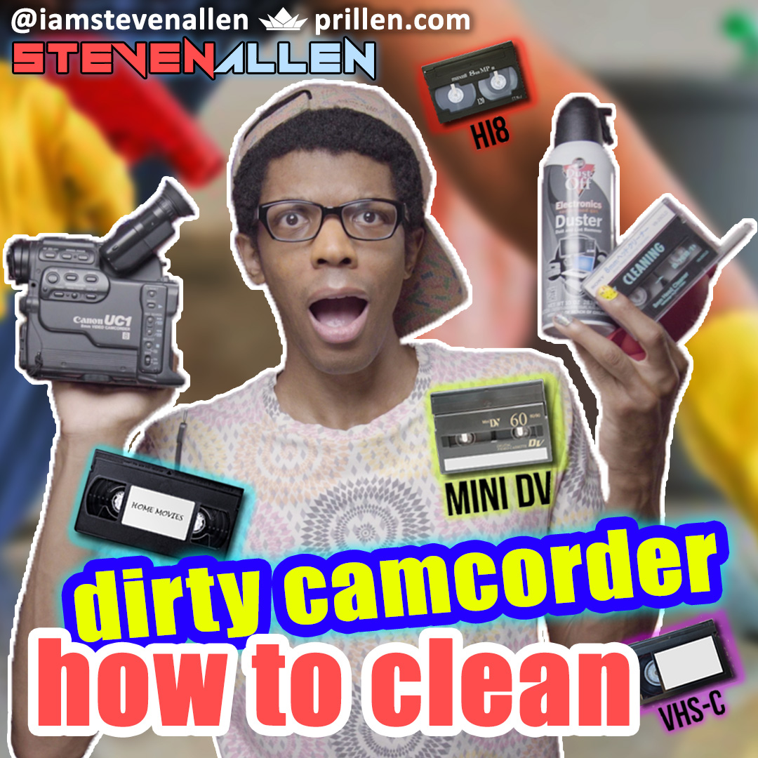 How To Clean A Dirty Tape Camcorder – Video8, VHS, VHS-C & MiniDV
